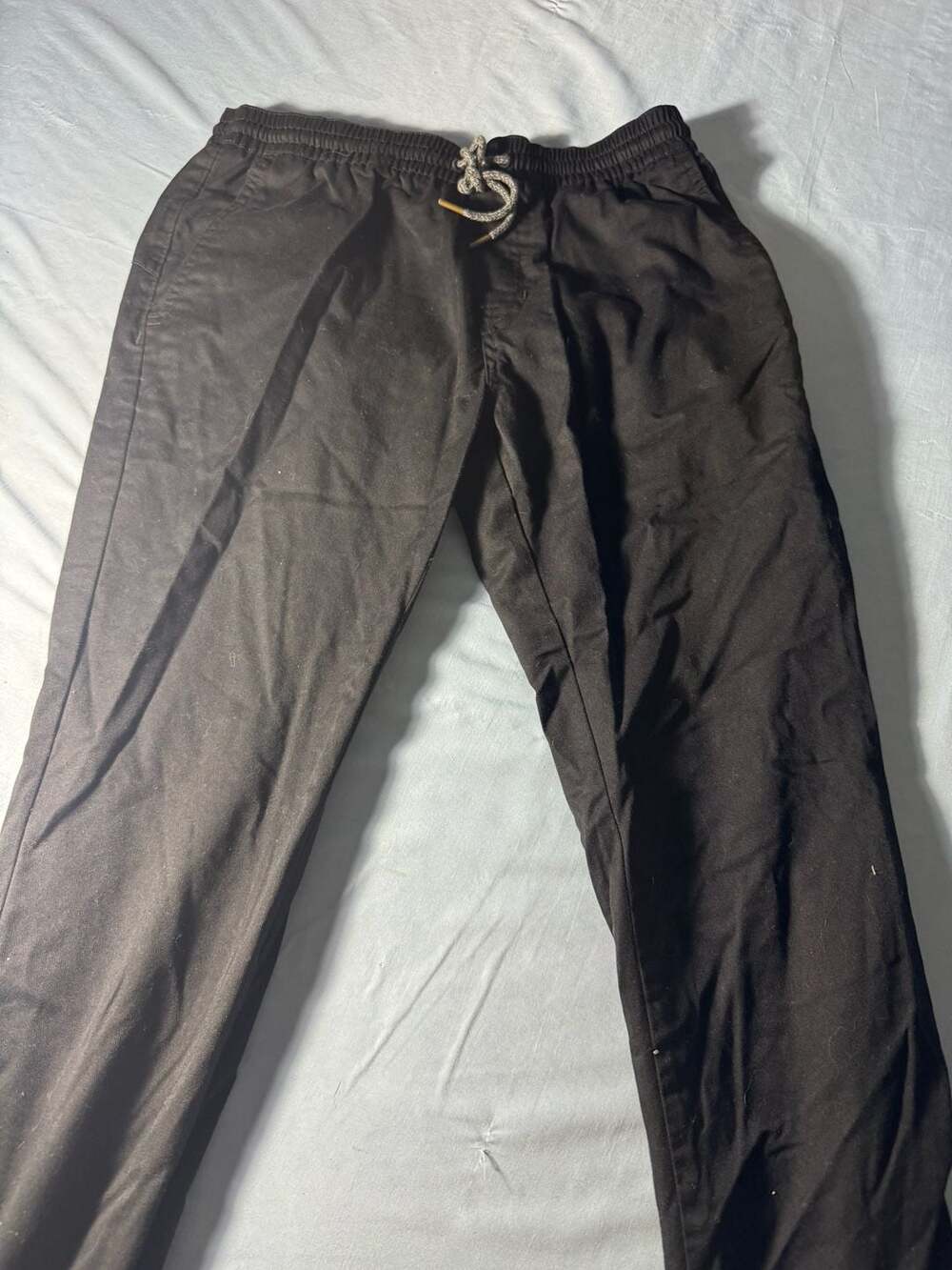 Volcom Jogger Pants Size M Black Drawstring - Picture 2 of 8
